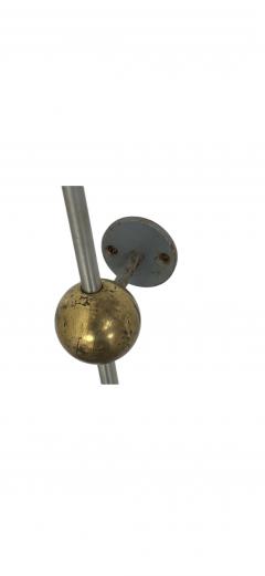 EXCEPTIONAL PAIR OF MONUMENTAL MODERNIST STEEL ROD BRASS BALL WALL SCULPTURES - 4413009