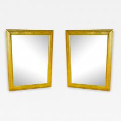 EXCEPTIONAL PAIR OF RENAISSANCE STYLE GOLD LEAF CARVED WOOD MIRRORS - 2596545