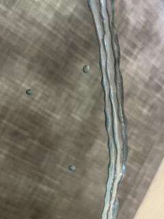 EXCEPTIONAL POST MODERN COLORFUL CARVED SEA LIFE GLASS CONSOLE - 2992997