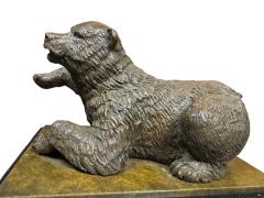 EXCEPTIONAL REALISTIC BRONZE BEAR BOOKENDS ON BLACK MARBLE BY N LIEBERICH - 4495667