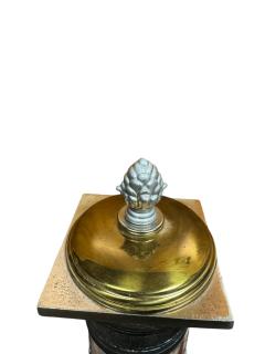 EXCEPTIONAL19TH CENTURY GRAND TOUR MARBLE WITH NICKELED BRONZE ACCENTS - 4496349