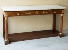 EXCEPTIONALLY WIDE FRENCH EMPIRE PERIOD CONSOLE TABLE - 3998686