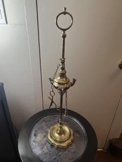 EXQUISITE PAIR OF LUCERNE BRASS OIL LAMPS CIRCA 1900S - 3043087