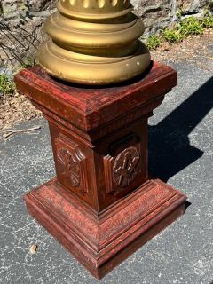 EXTRAORDINARY PAIR OF 19TH CENTURY ELABORATE MASONIC COLUMNS - 2811207