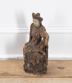 Early 17th Century Carved Wood Figure of Guanyin - 4226323