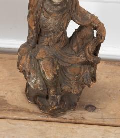 Early 17th Century Carved Wood Figure of Guanyin - 4226325
