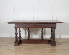 Early 17th Century Lombard Louis XIV Walnut Table with Baluster Legs - 4375431