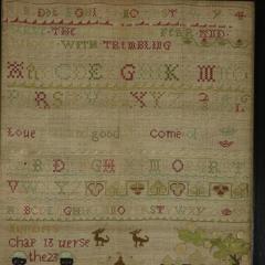 Early 18th Century Band Sampler 1713 by Ann Arner - 3118160