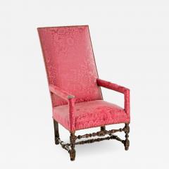 Early 18th Century French Pink Upholstered Armchair - 2052364