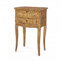 Early 18th Century French R gence period carved giltwood table with mirror - 3075816