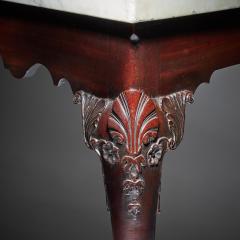 Early 18th Century Irish George I Mahogany Console Table with Marble Top - 3127517