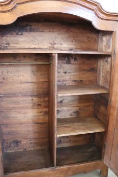 Early 18th Century Louis XIV Solid Poplar Wood Antique Wardrobe Armoire - 3026801