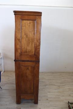 Early 18th Century Louis XIV Solid Poplar Wood Antique Wardrobe Armoire - 3026803