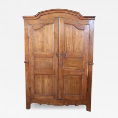 Early 18th Century Louis XIV Solid Poplar Wood Antique Wardrobe Armoire - 3034143