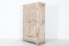 Early 18thC French Rustic Walnut Bleached Armoire - 2191416