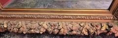 Early 19C Large English Baroque Gilt Floral Wall Mirror - 4153959
