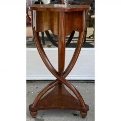 Early 19th C Style Biedermeier Twisted Leg Side Table Nightstand - 3493144