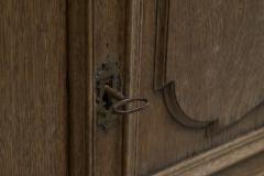 Early 19th C Tall French Single Door Armoire or Bonneti re Cabinet in Solid Oak - 4467965