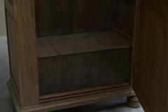 Early 19th C Tall French Single Door Armoire or Bonneti re Cabinet in Solid Oak - 4467976
