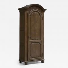 Early 19th C Tall French Single Door Armoire or Bonneti re Cabinet in Solid Oak - 4469386
