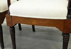 Early 19th Century Antique Biedermeier Scenic Inlaid Arm Chairs a Pair - 2444602