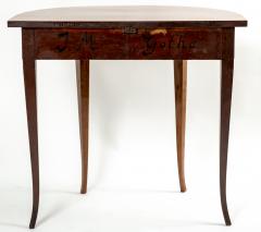 Early 19th Century Biedermeier Demilune Pearwood Console - 3692802