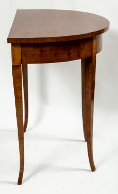 Early 19th Century Biedermeier Demilune Pearwood Console - 3692914