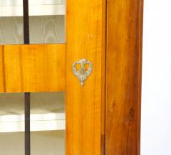 Early 19th Century Biedermeier Walnut Bronze Mounted Bookcase Cabinet - 3337454