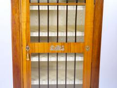 Early 19th Century Biedermeier Walnut Bronze Mounted Bookcase Cabinet - 3337457