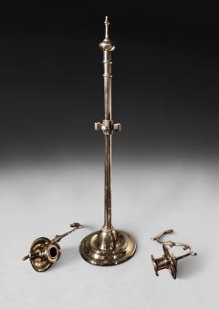 Early 19th Century Brass 2 light adjustable candelabra  - 4315216