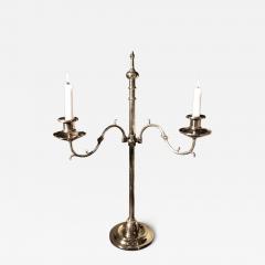 Early 19th Century Brass 2 light adjustable candelabra  - 4319371
