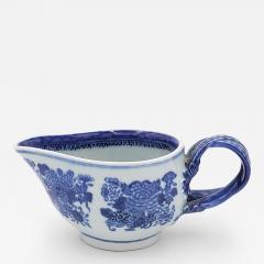 Early 19th Century Chinese Export Blue Fitzhugh Sauce Boat - 4483460