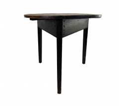 Early 19th Century Ebonized English Cricket Table - 4762835