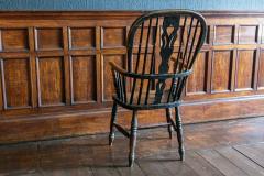 Early 19th Century English Ebonized Windsor Hoop Back Chair - 1965564