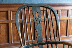 Early 19th Century English Ebonized Windsor Hoop Back Chair - 1965566