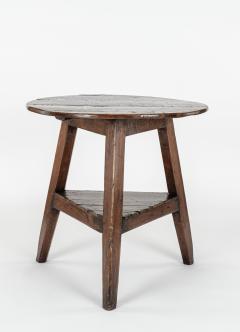 Early 19th Century English Oak Cricket Table - 3530256