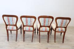 Early 19th Century English Victorian Carved Mahogany Set of Four Antique Chairs - 2222566