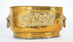 Early 19th Century Extra Large English Brass Jardiniere on Later Stand - 2679667