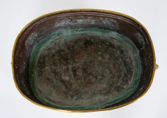 Early 19th Century Extra Large English Brass Jardiniere on Later Stand - 2679678