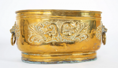 Early 19th Century Extra Large English Brass Jardiniere on Later Stand - 2915647