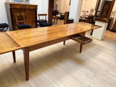 Early 19th Century French Expandable Dining Table Cherry Wood and Chestnut - 3085083