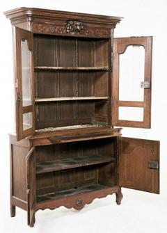 Early 19th Century French Oak Cabinet Buffet Deux Corps - 3036143