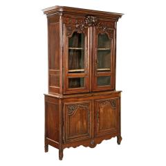 Early 19th Century French Oak Cabinet Buffet Deux Corps - 3036187