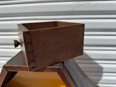 Early 19th Century Georgian 6 drawer Mahogany with Inlay Wall Hanging Shelf - 4375805