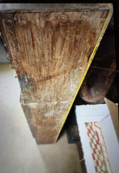 Early 19th Century Georgian 6 drawer Mahogany with Inlay Wall Hanging Shelf - 4375836