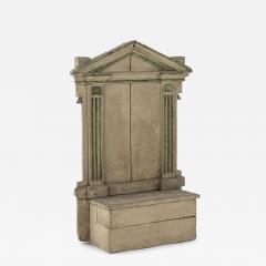 Early 19th Century Green Painted Household Shrine - 2879428