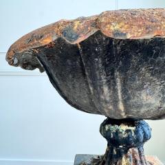 Early 19th Century Handyside Style Cast Iron Tazza Urn on Plinth - 3746051