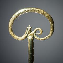 Early 19th Century High Regency Brass Snake Doorstop - 3127498