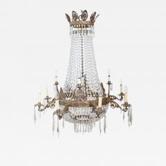 Early 19th Century Italian Empire Bronze and Crystals Antique Chandelier - 2649452