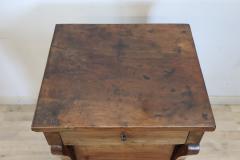 Early 19th Century Italian Empire Solid Walnut Antique Nightstand - 3376598